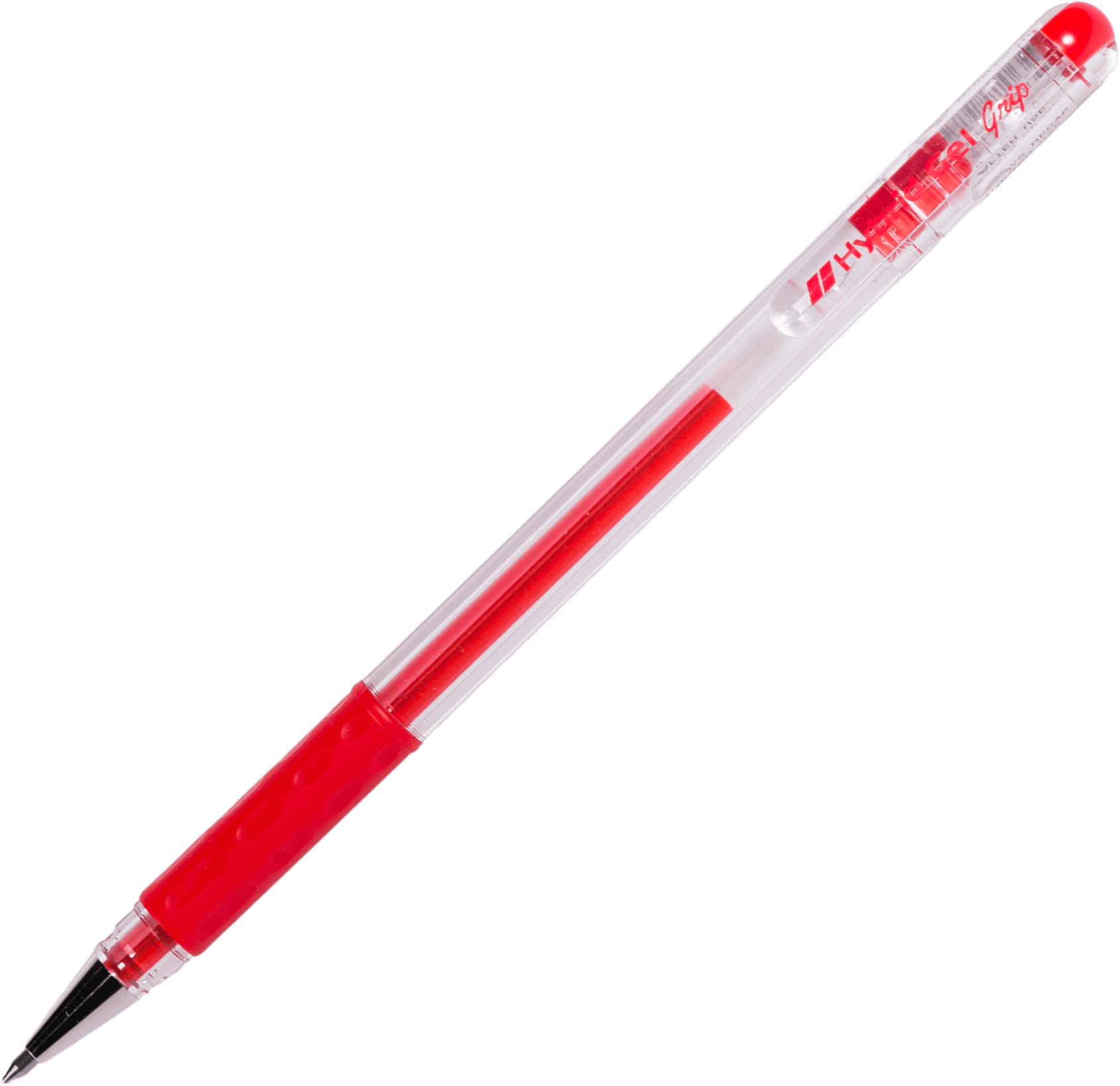 ปากกาหมึกเจล Pentel Hybrid Gel Grip  K-116B สีแดง