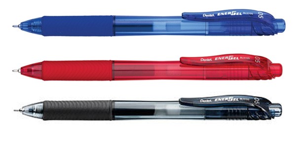 ปากกาหมึกเจล Pentel Energel-X BLN 105 สีแดง0.5 มม.