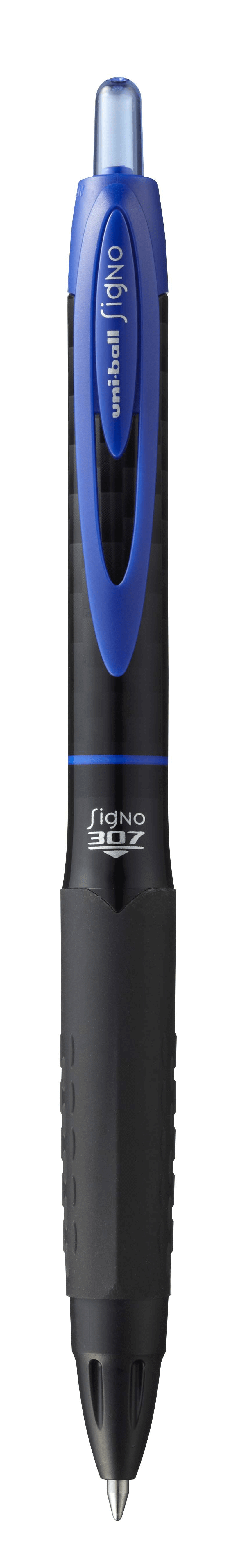 ปากกาหมึกเจลแบบกด Uni UMN-307 ขนาด 0.5 มม. สีน้ำเงิน