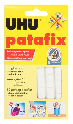 กาวดินน้ำมัน UHU Tac Patafix Glue สีขาว (1x80)