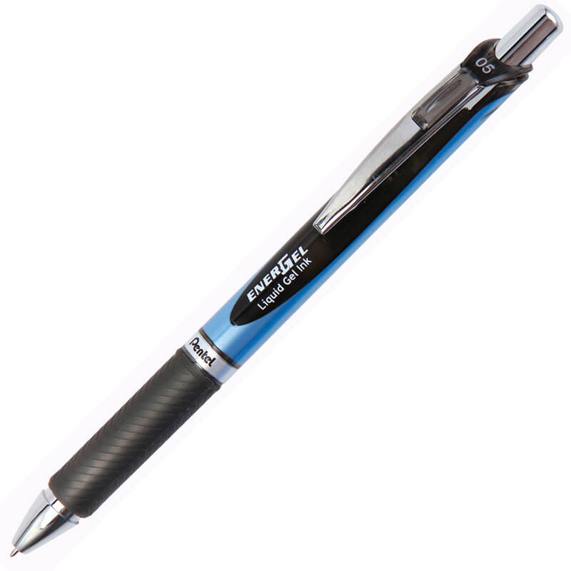 ปากกาหมึกเจล Pentel Ener Gel BLN75 สีดำ 0.5 มม.