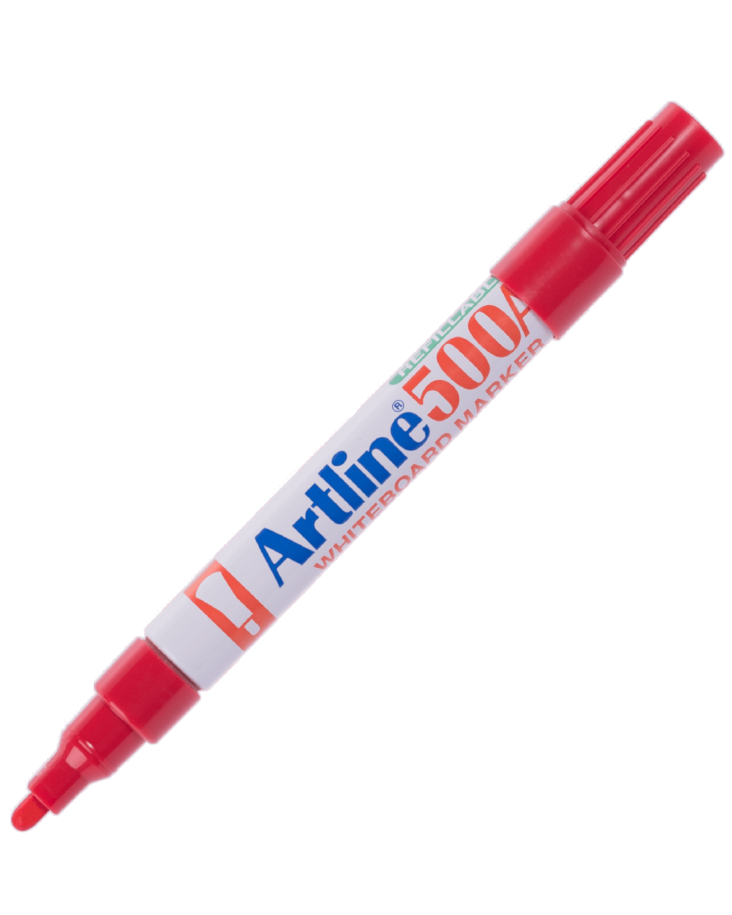 ปากกาไวท์บอร์ดหัวกลม Artline EK-500A สีแดง 2 มม.