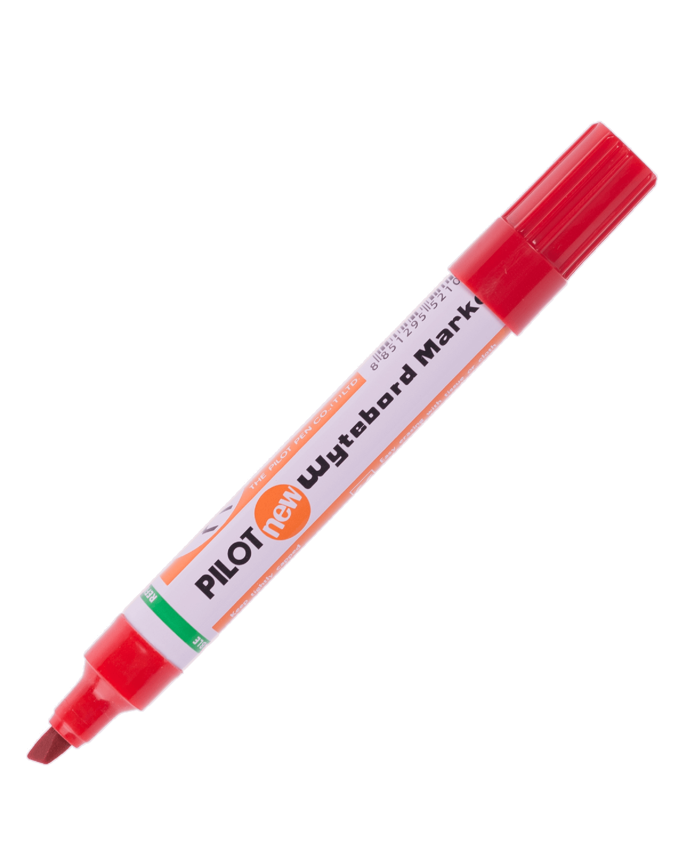 ปากกาไวท์บอร์ดหัวตัด Pilot WBMK-B สีแดง 4.5-5 มม.