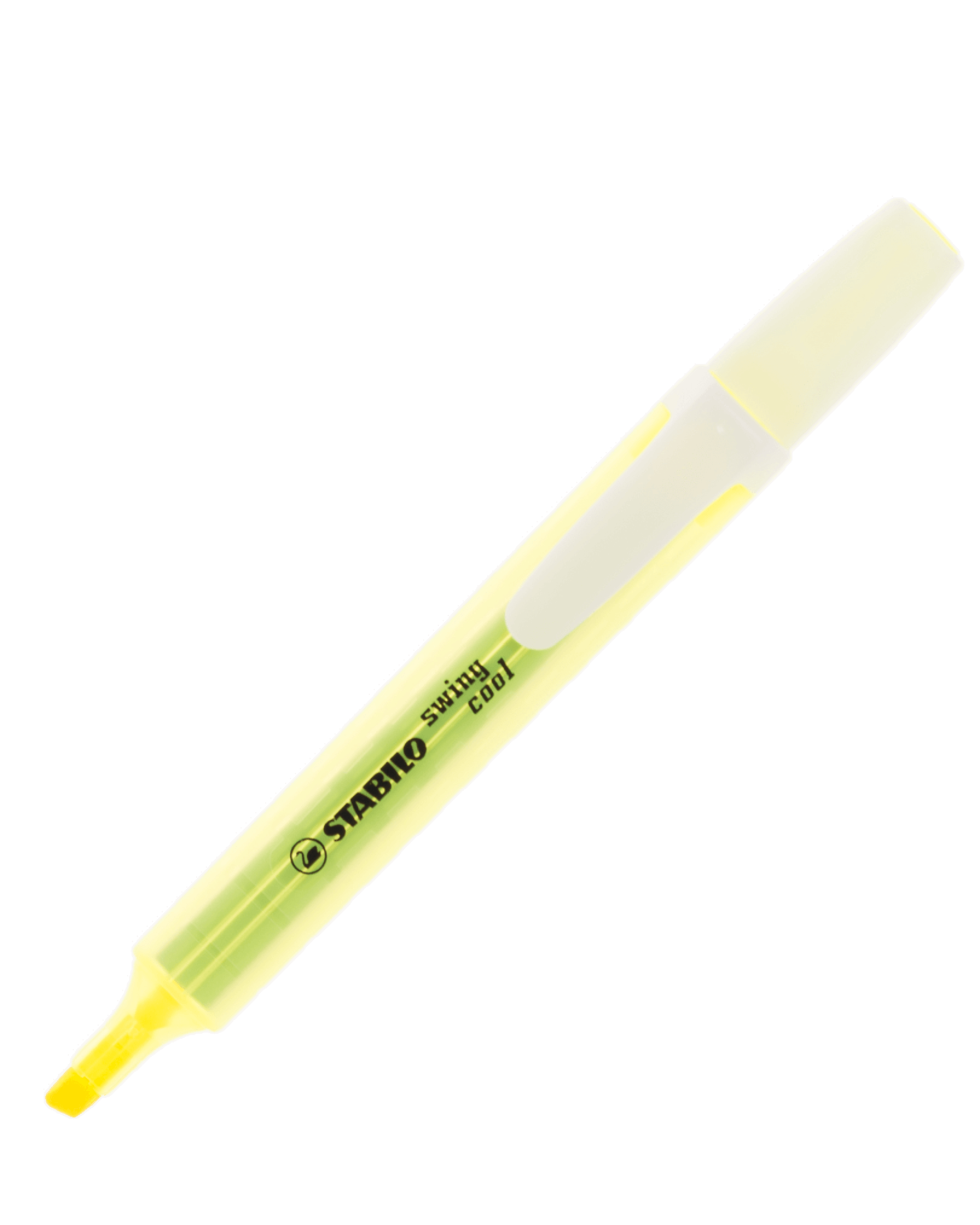 ปากกาเน้นข้อความ Stabilo Swing Cool 275-24 สีเหลือง 1-4 มม.