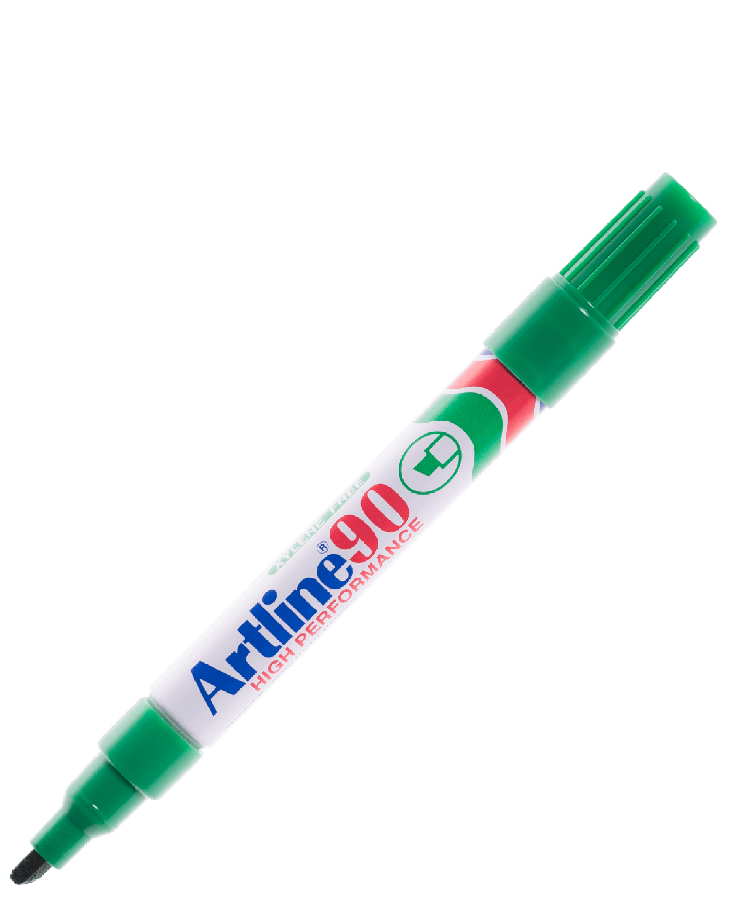 ปากกาเคมีหัวตัด Artline EK-90 สีเขียว 2.5 มม.
