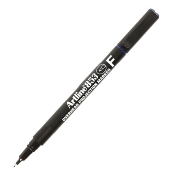 ปากกาเขียนแผ่นใส ลบไม่ได้ Artline EK-853 (F) สีแดง 0.5 มม.