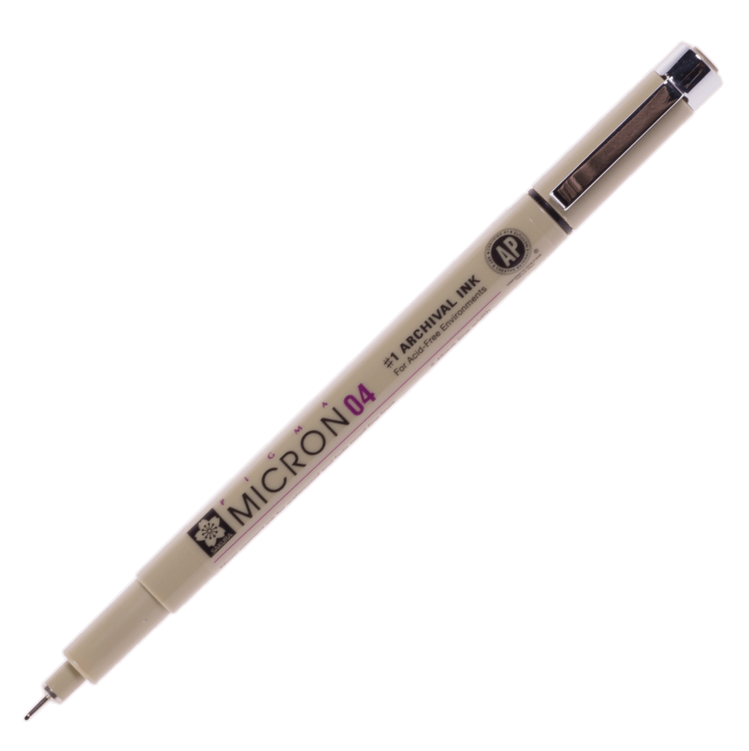 ปากกาหัวเข็ม SAKURA Pigma XSDK สีดำ 04 ขนาด 0.40 มม.