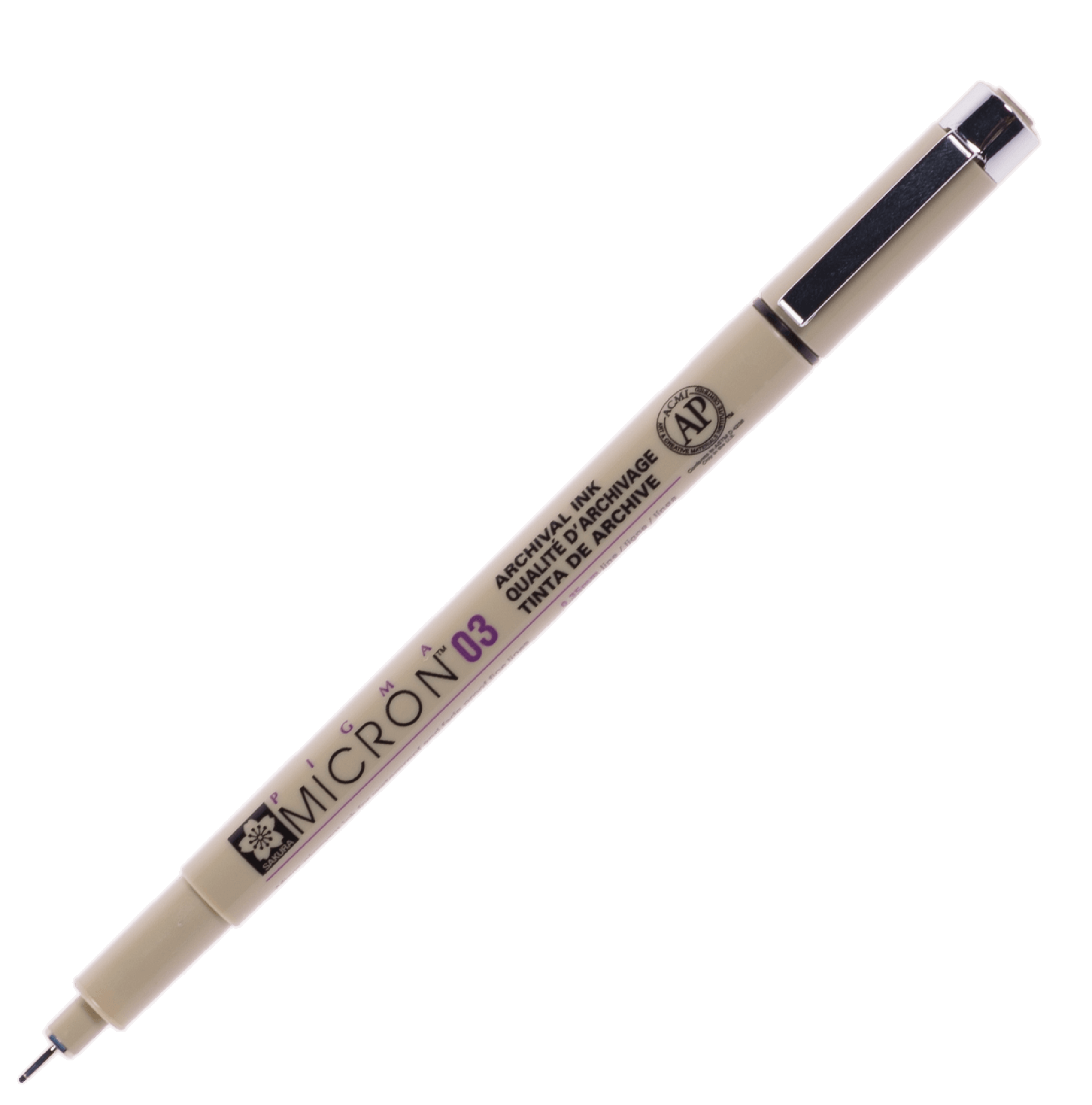 ปากกาหัวเข็ม SAKURA Pigma XSDK สีดำ 03 ขนาด 0.35 มม.