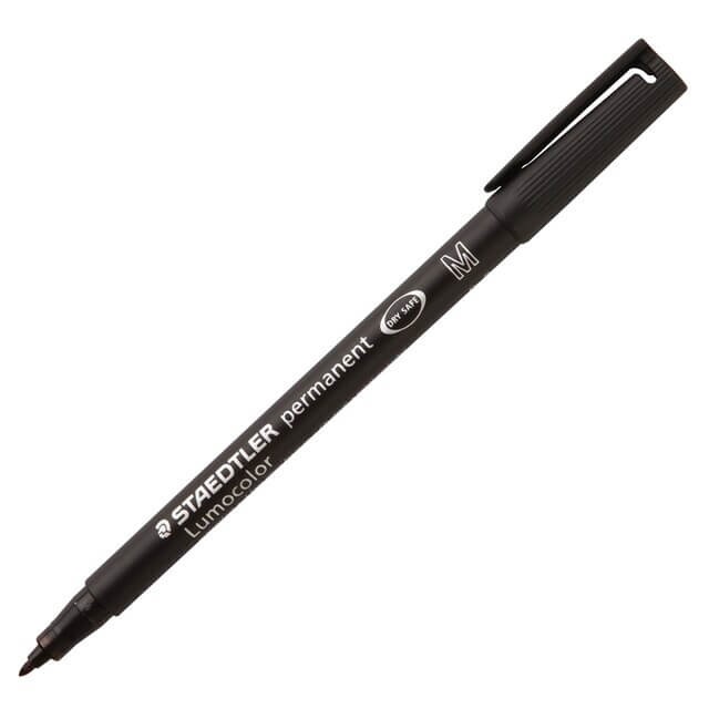ปากกาเขียนแผ่นใส ลบไม่ได้ Staedtler 317-9 (M) สีดำ 1.0 มม.