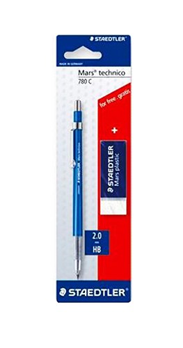 ชุดดินสอเขียนแบบ พร้อมยางลบ Staedtler 780C (2.0mm) HB