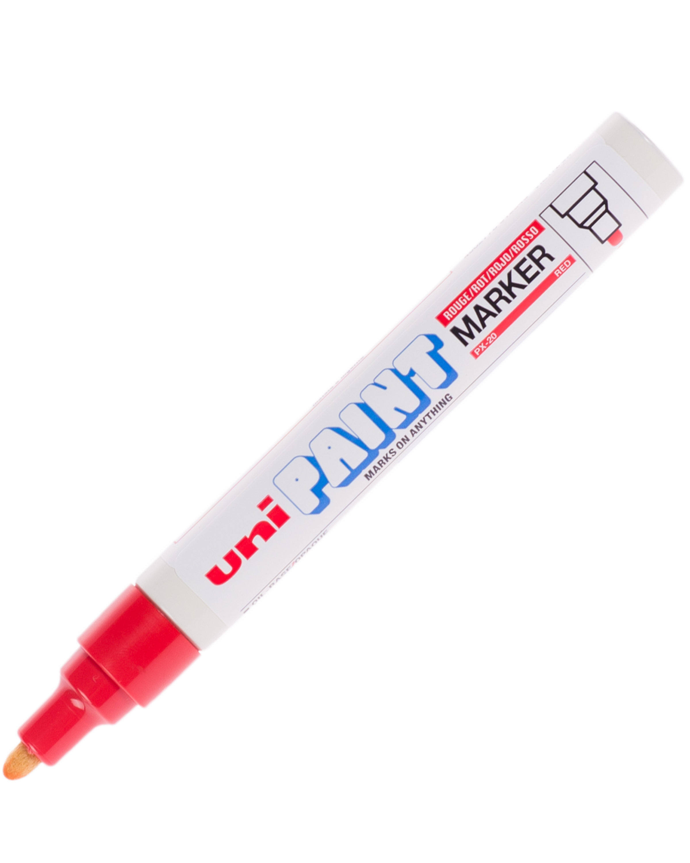 ปากกาเพ้นท์ uni PX-20 สีแดง 2.0 มม.