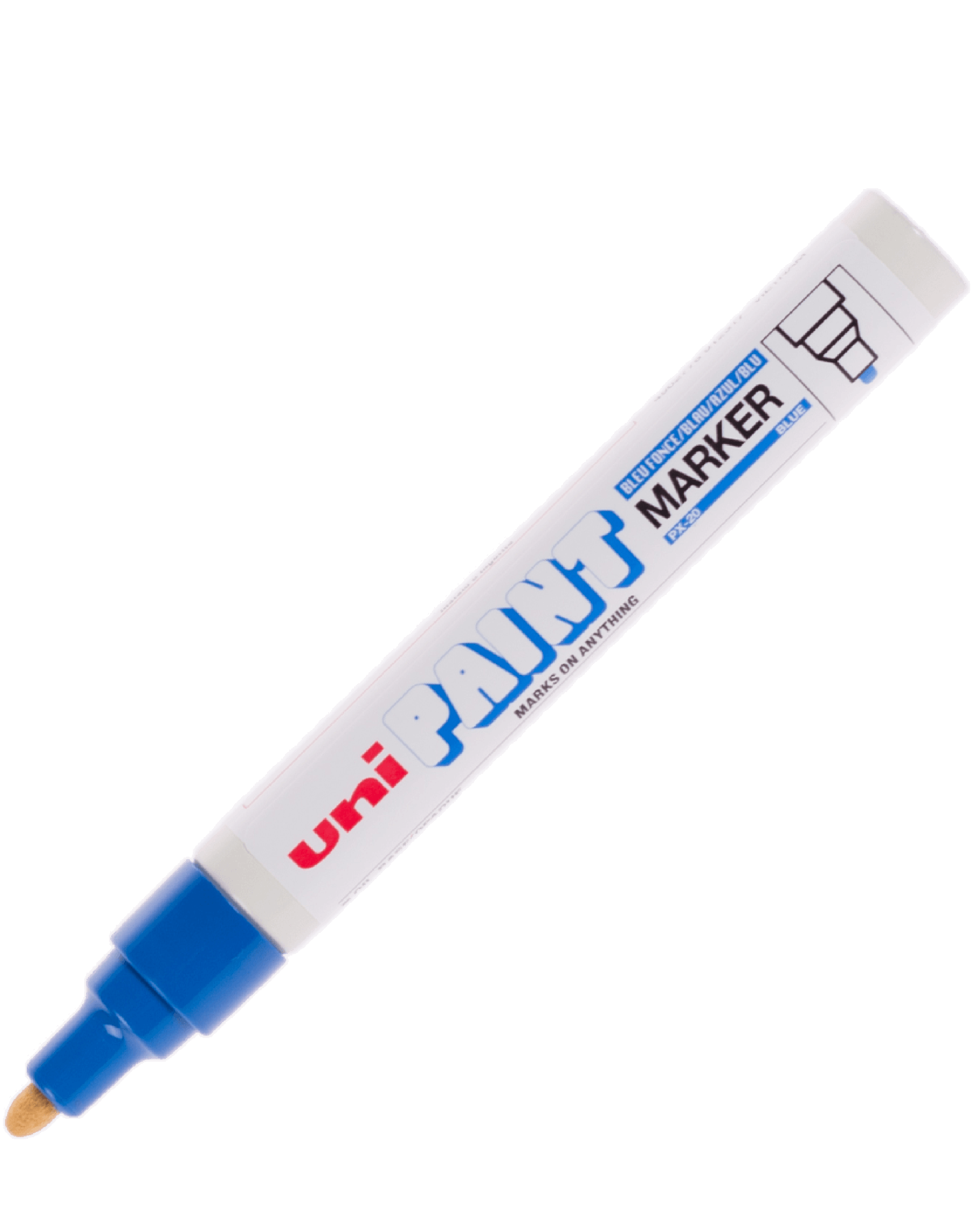 ปากกาเพ้นท์ uni PX-20 สีน้ำเงิน 2.0 มม.