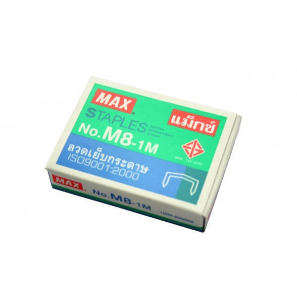 ลวดเย็บกระดาษ MAX No.M8-1M  (1000 เข็ม/กล่อง)