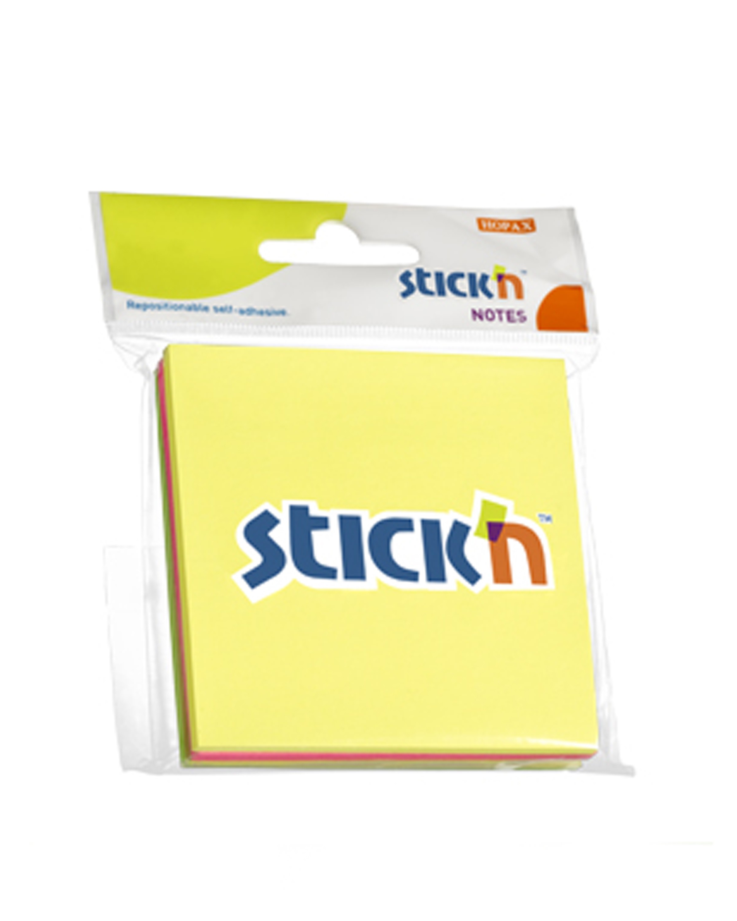 กระดาษโน๊ตกาวในตัว Stickn 21093 คละสี 3x3 นิ้ว (3x50)