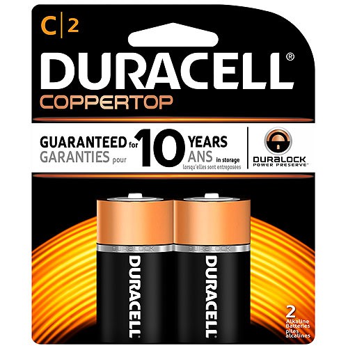 ถ่าน Duracell Alkaline 1.5V Size C (1x2)