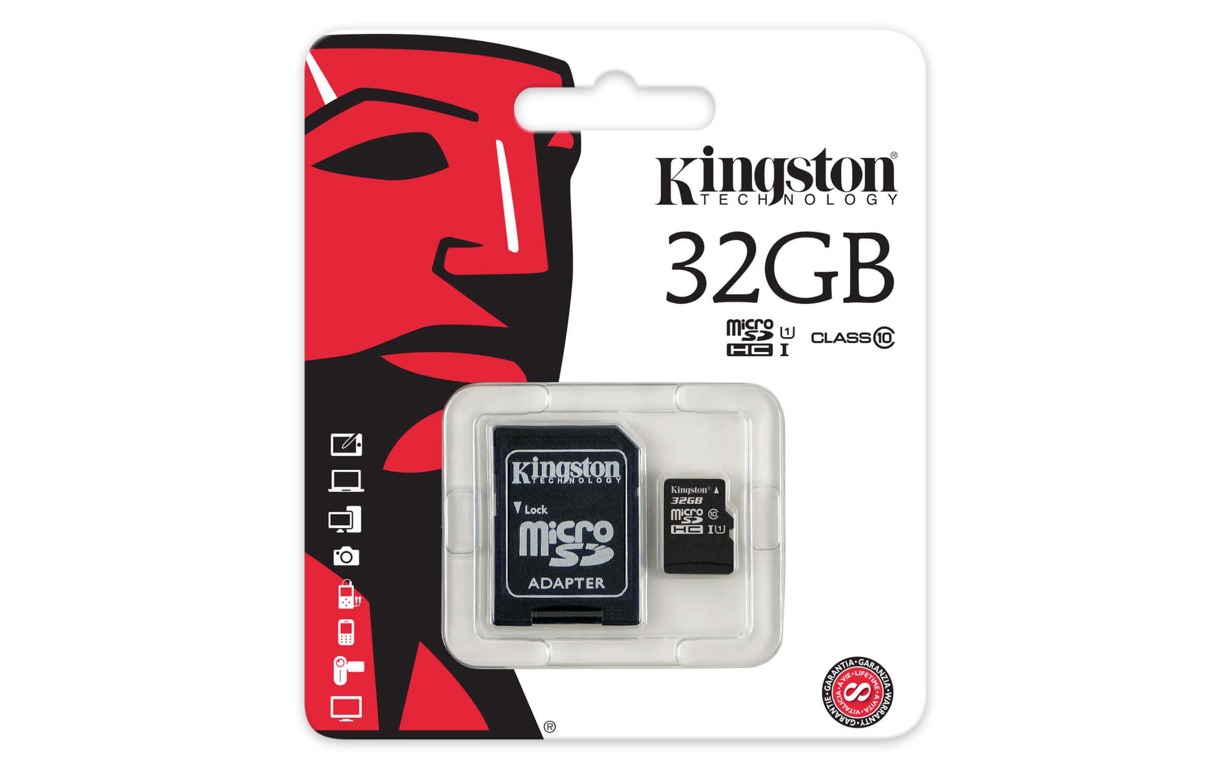 Kingston Micro SD Card SDSC(UHS-I) Class10 32GB.