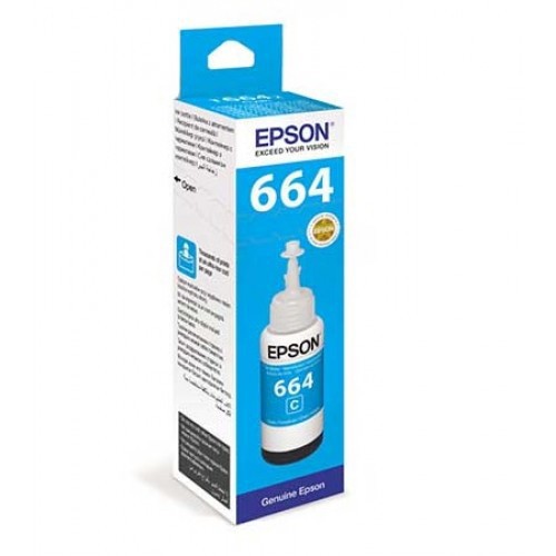 น้ำหมึกชนิดเติม Epson T664200 ฟ้า