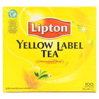 ชาชนิดซอง Lipton Yellow Lable Tea 2 กรัม (1x100ซอง)