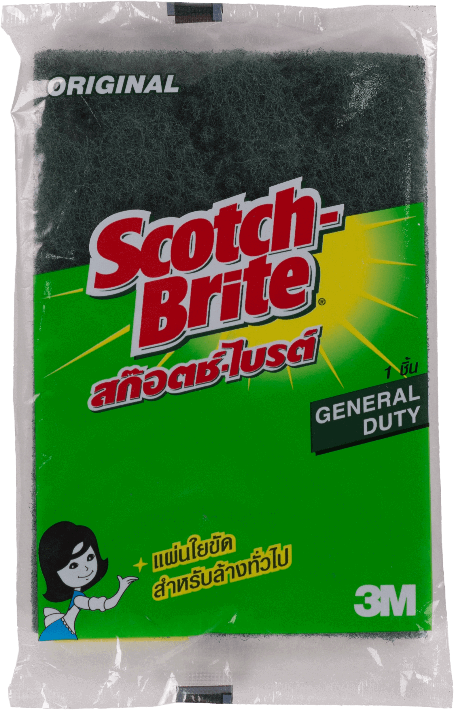 แผ่นใยขัดเขียว Scotch-Brite 3M (4x6นิ้ว)