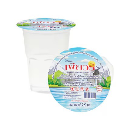 น้ำดื่มถ้วยเพียวริ ขนาด 220 มล. 48 ถ้วย