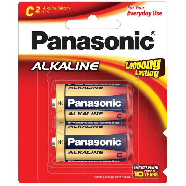 ถ่าน Panasonic ALKALINE LR14T/2B Size C (1x2)