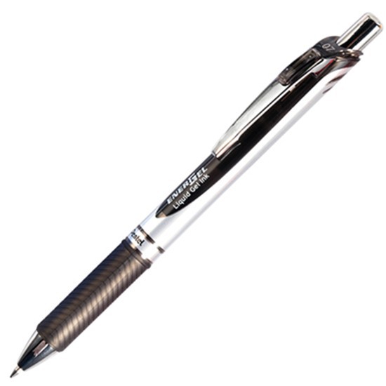ปากกาหมึกเจล Pentel EnerGel BL77 สีดำ 0.7 มม.