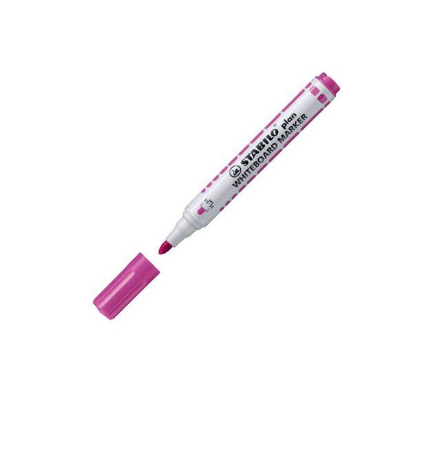 ปากกาไวท์บอร์ดหัวกลม Stabilo Plan #641/56 สีชมพู