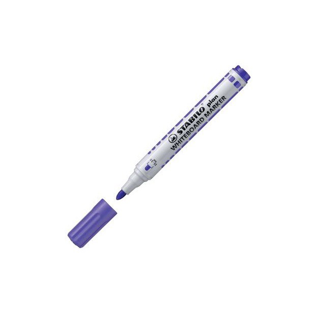 ปากกาไวท์บอร์ดหัวกลม Stabilo Plan #641/55 สีม่วง