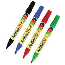 ปากกาเคมีหัวกลม Artline EK-70 สีน้ำเงิน 1.5 มม.