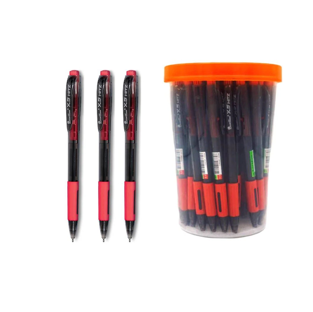 ปากกาลูกลื่น Quantum X5 HITZ 0.5 มม. สีแดง