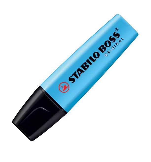 ปากกาเน้นข้อความ Stabilo Boss Original 70/113 สีฟ้าพาสเทล