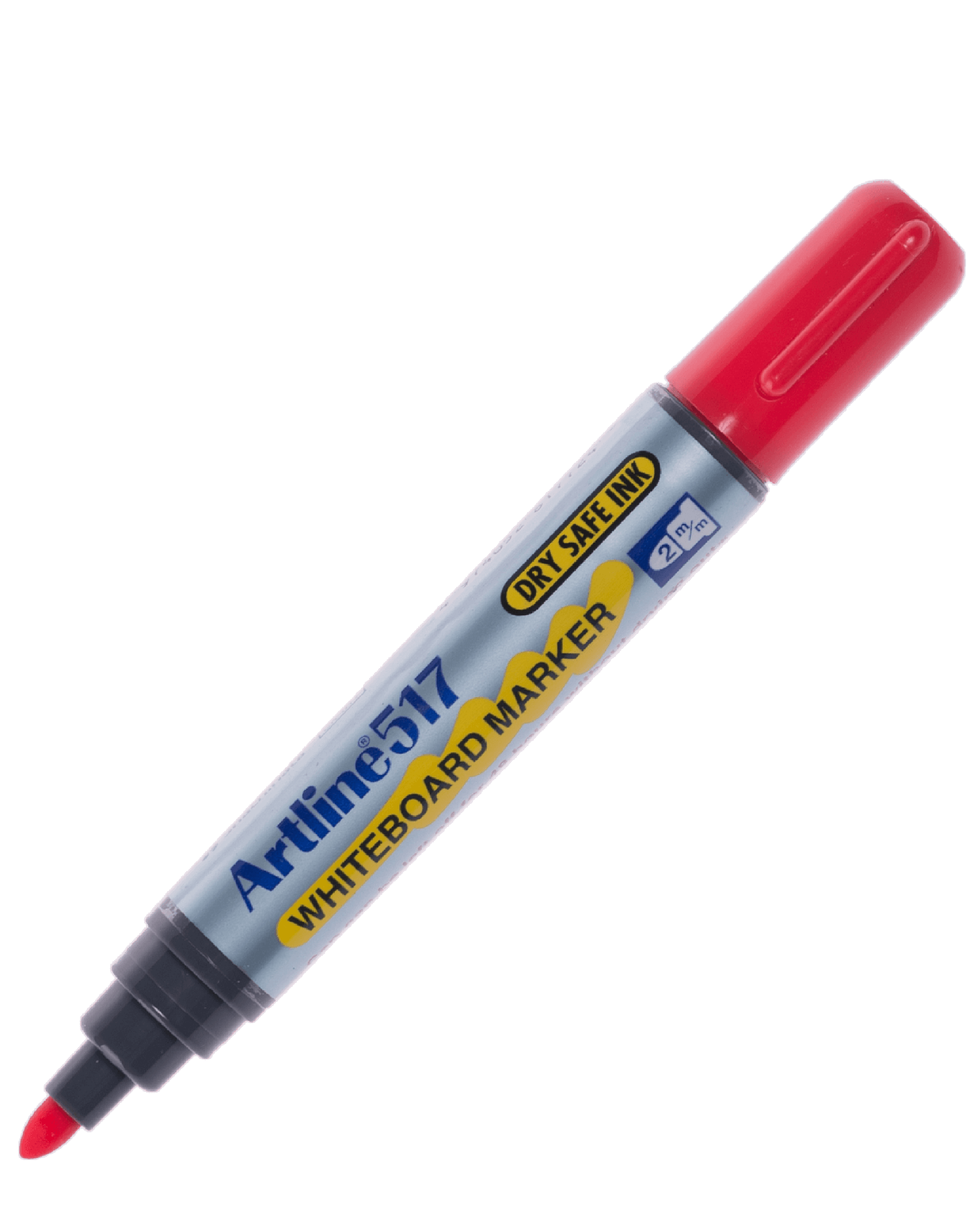 ปากกาไวท์บอร์ดหัวกลม Artline EK-517 สีแดง 2 มม.
