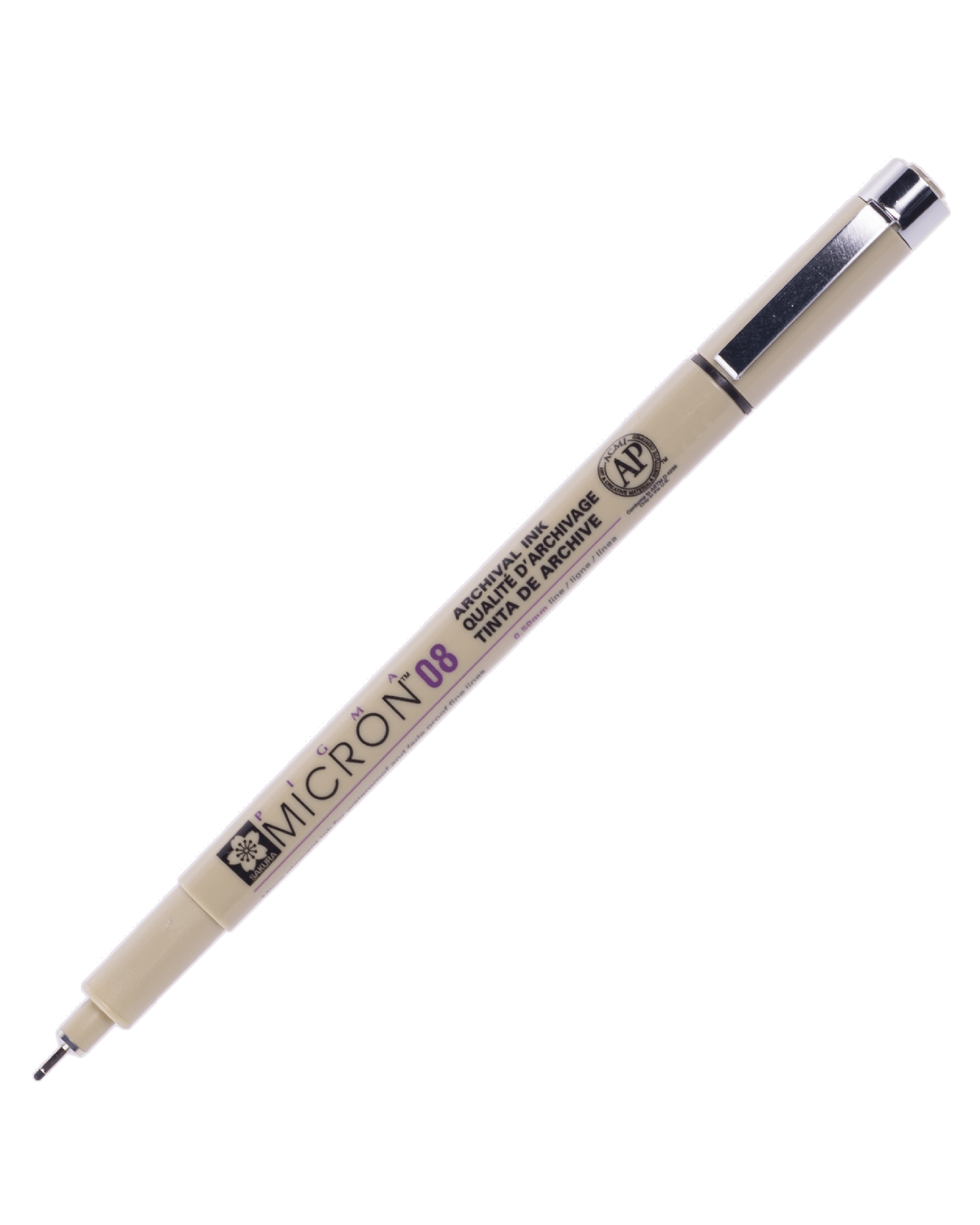 ปากกาหัวเข็ม SAKURA Pigma XSDK สีดำ 08 ขนาด 0.50 มม.