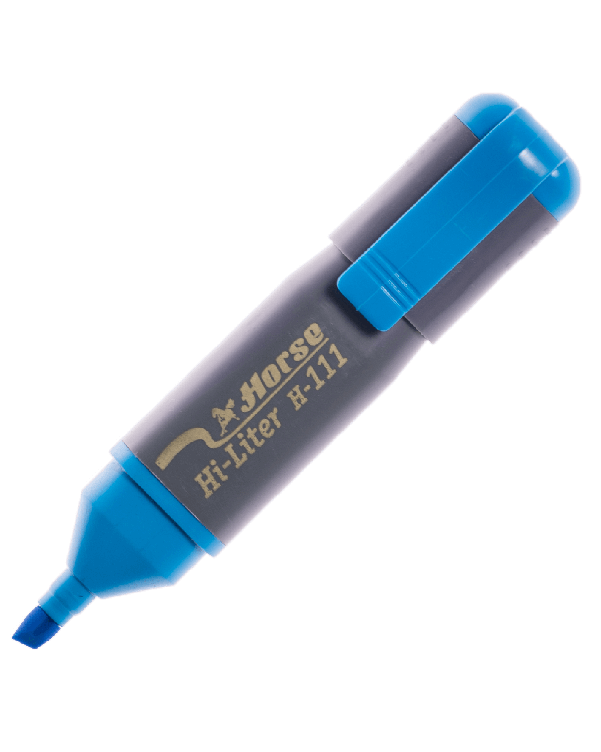 ปากกาเน้นข้อความ ตราม้า H-111 สีฟ้า