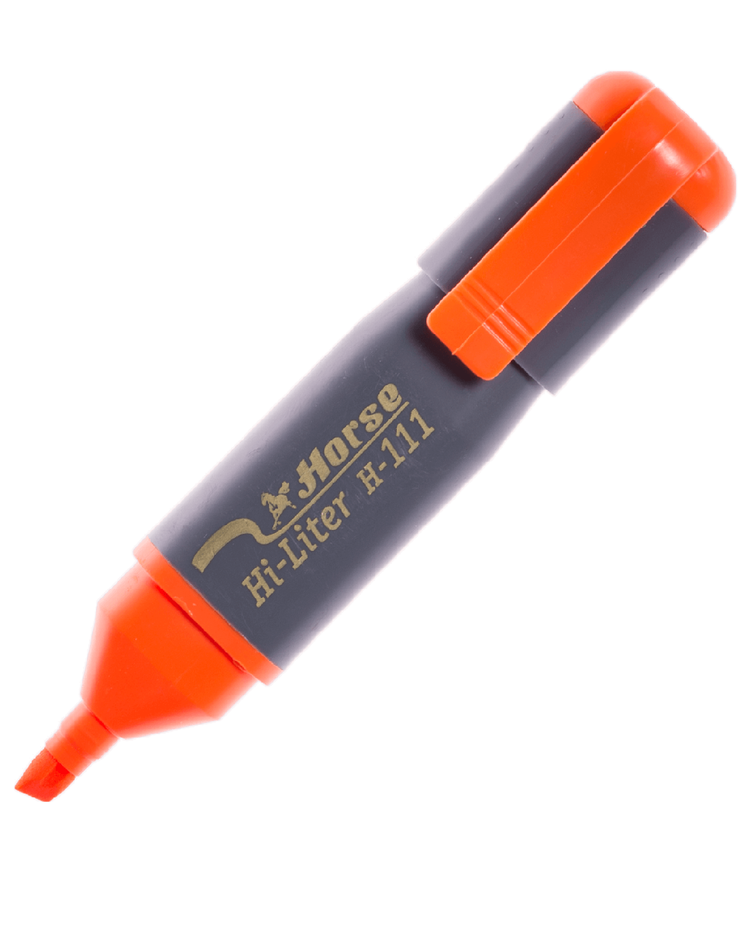 ปากกาเน้นข้อความ ตราม้า H-111 สีส้ม