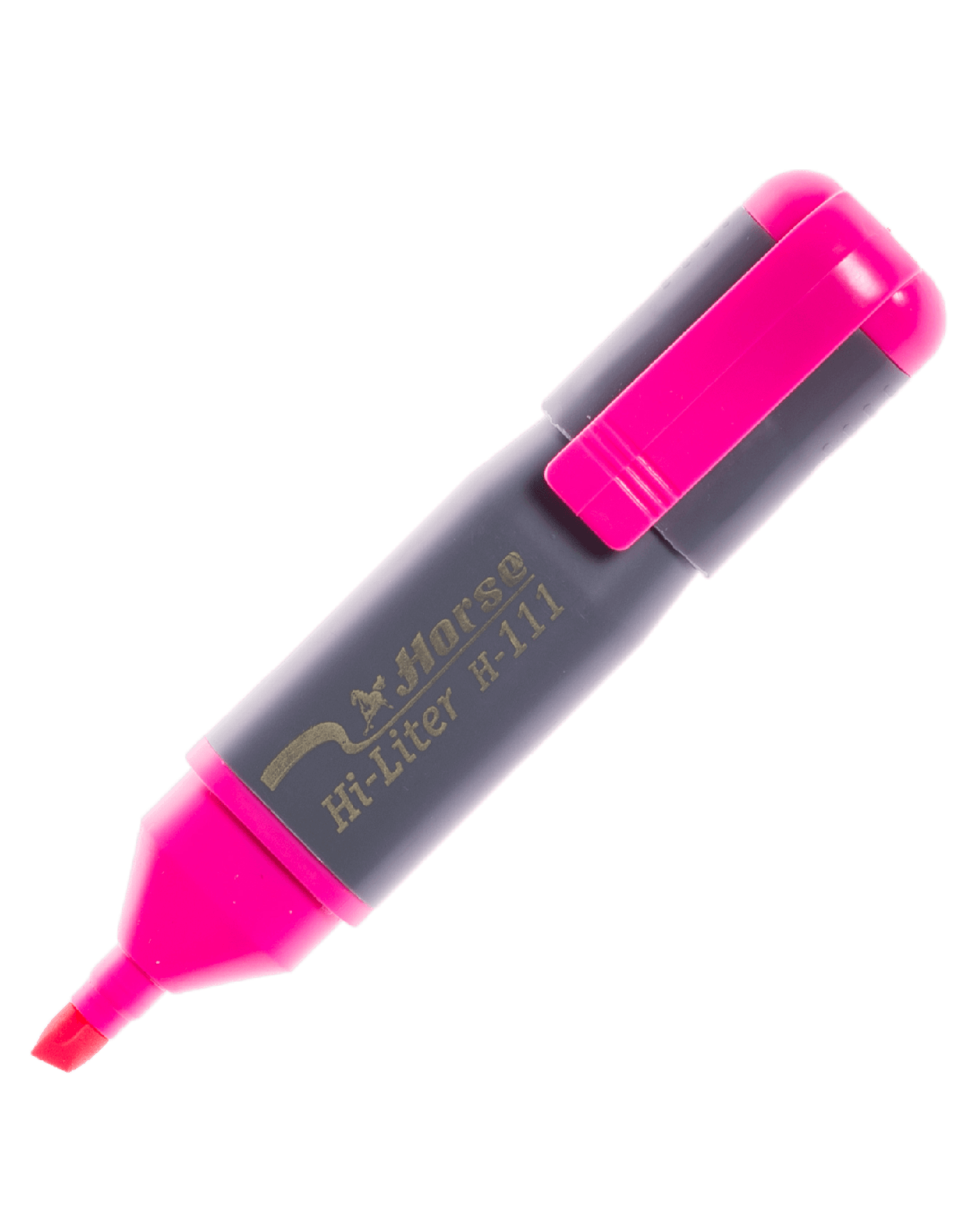 ปากกาเน้นข้อความ ตราม้า H-111 สีชมพู