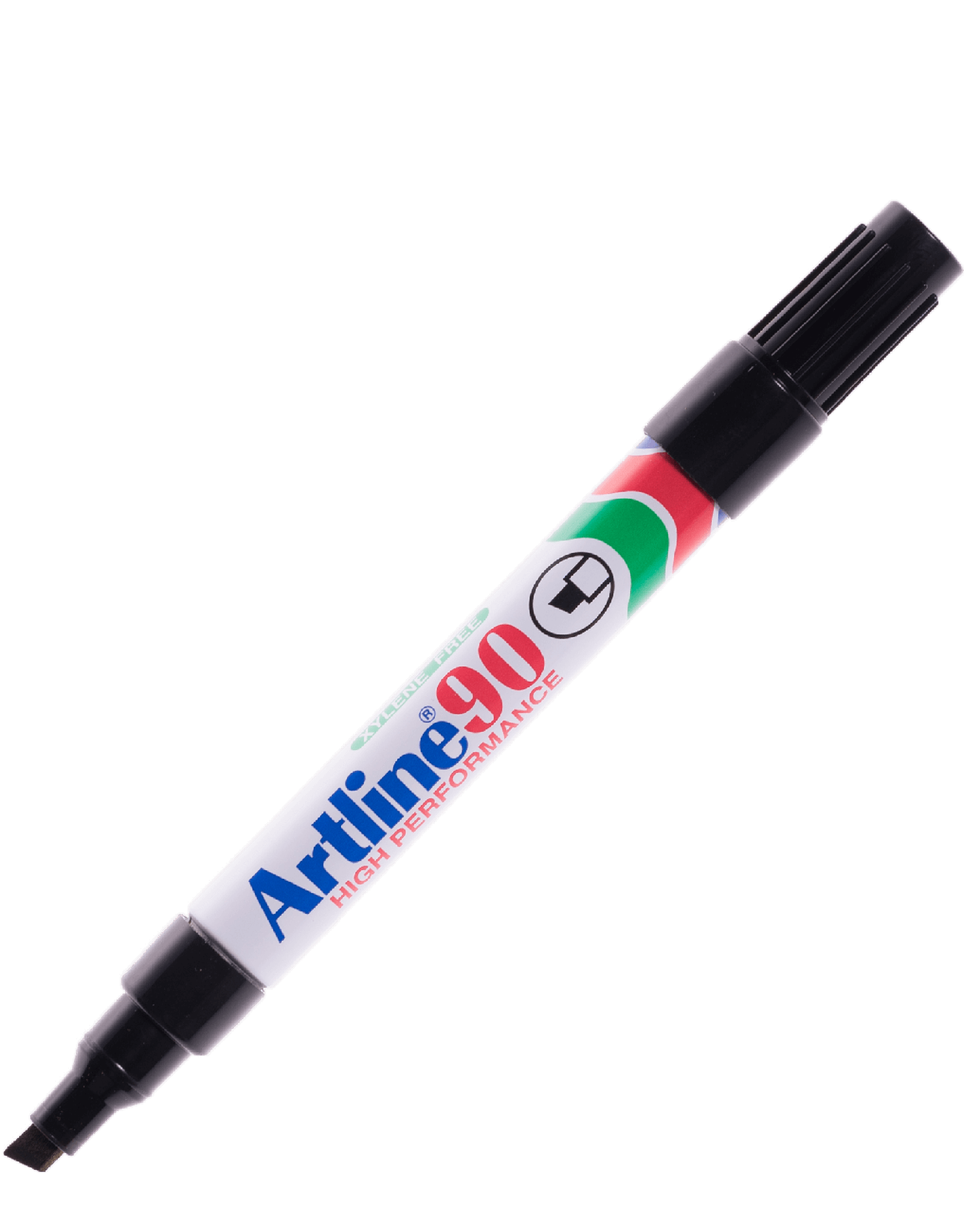 ปากกาเคมีหัวตัด Artline EK-90 สีดำ 2.5 มม.