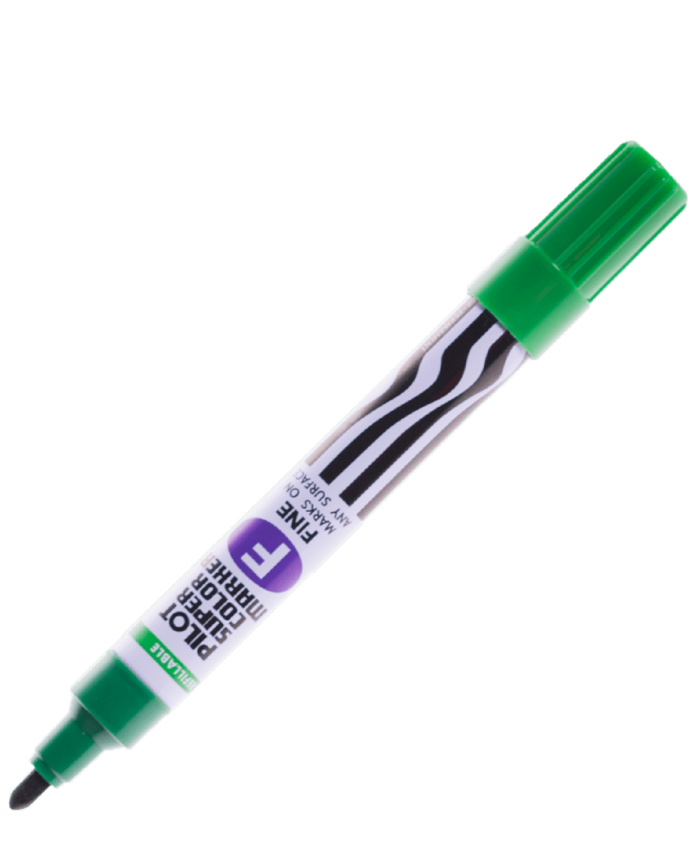 ปากกาเคมีหัวกลม Pilot SCN-F สีเขียว 2.5 มม.