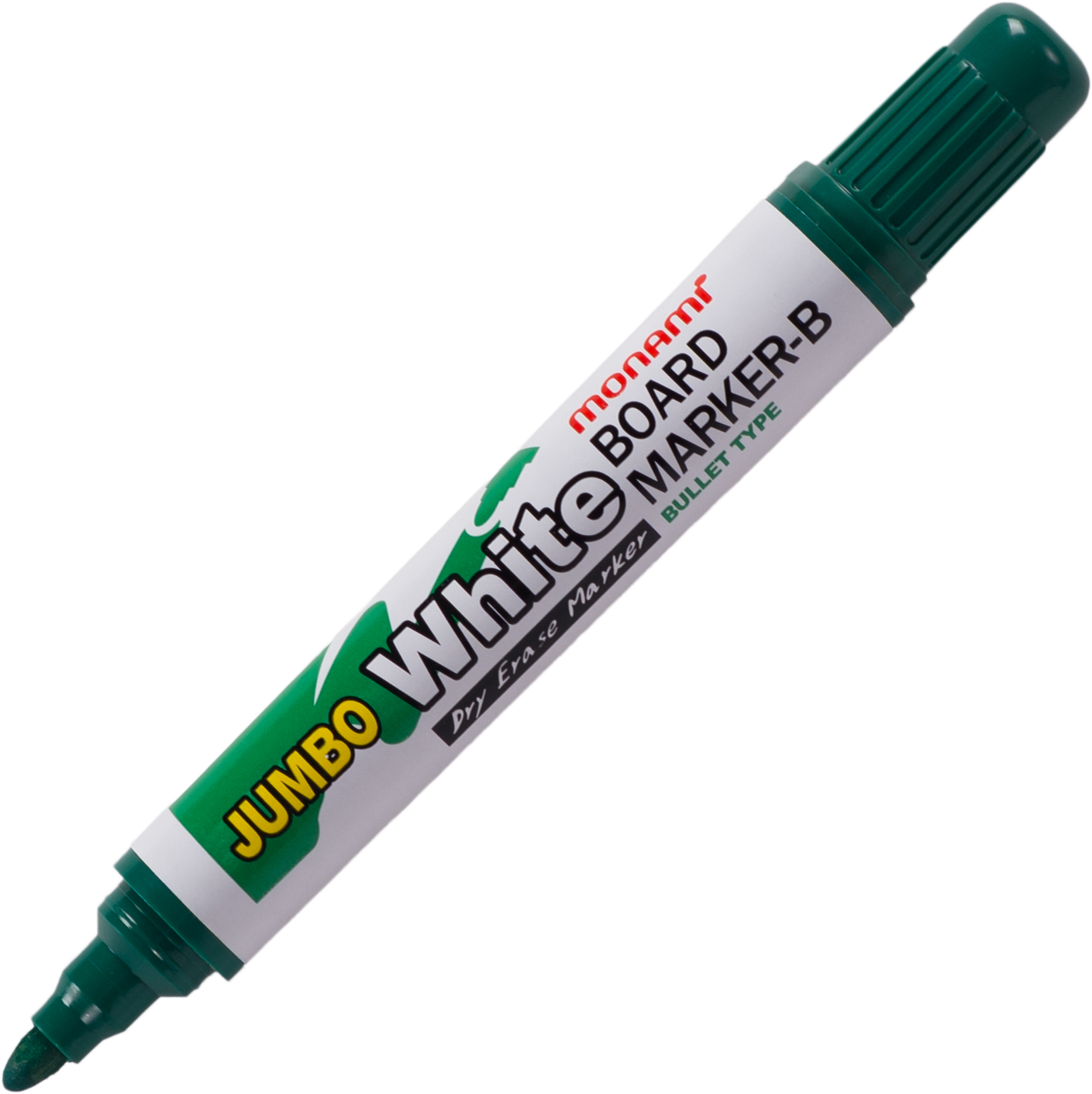 ปากกาไวท์บอร์ดโมนามิ หัวกลม รุ่นจัมโบ้ สีเขียว