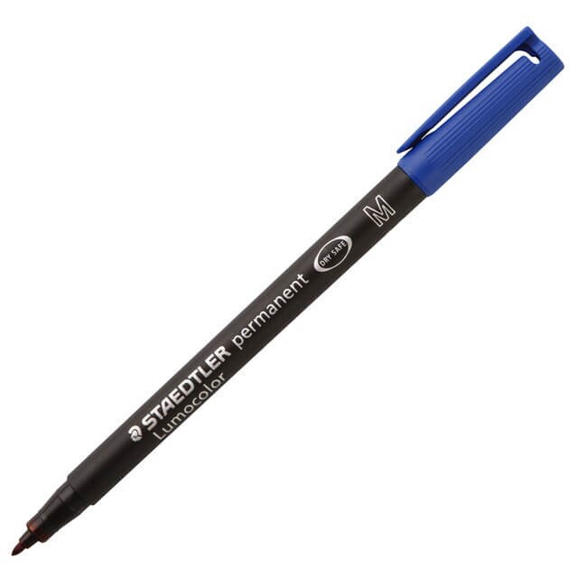 ปากกาเขียนแผ่นใส ลบไม่ได้ Staedtler 317-3 (M)น้ำเงิน 1.0มม.