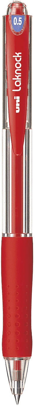 ปากกาลูกลื่นแบบกด uni Laknock SN-100 สีแดง 0.5 มม.