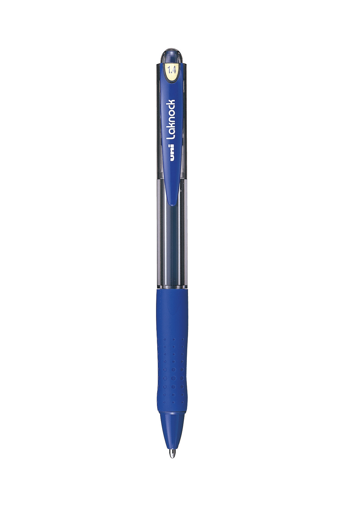 ปากกาลูกลื่นแบบกด uni Laknock SN-100 สีน้ำเงิน 1.4 มม.