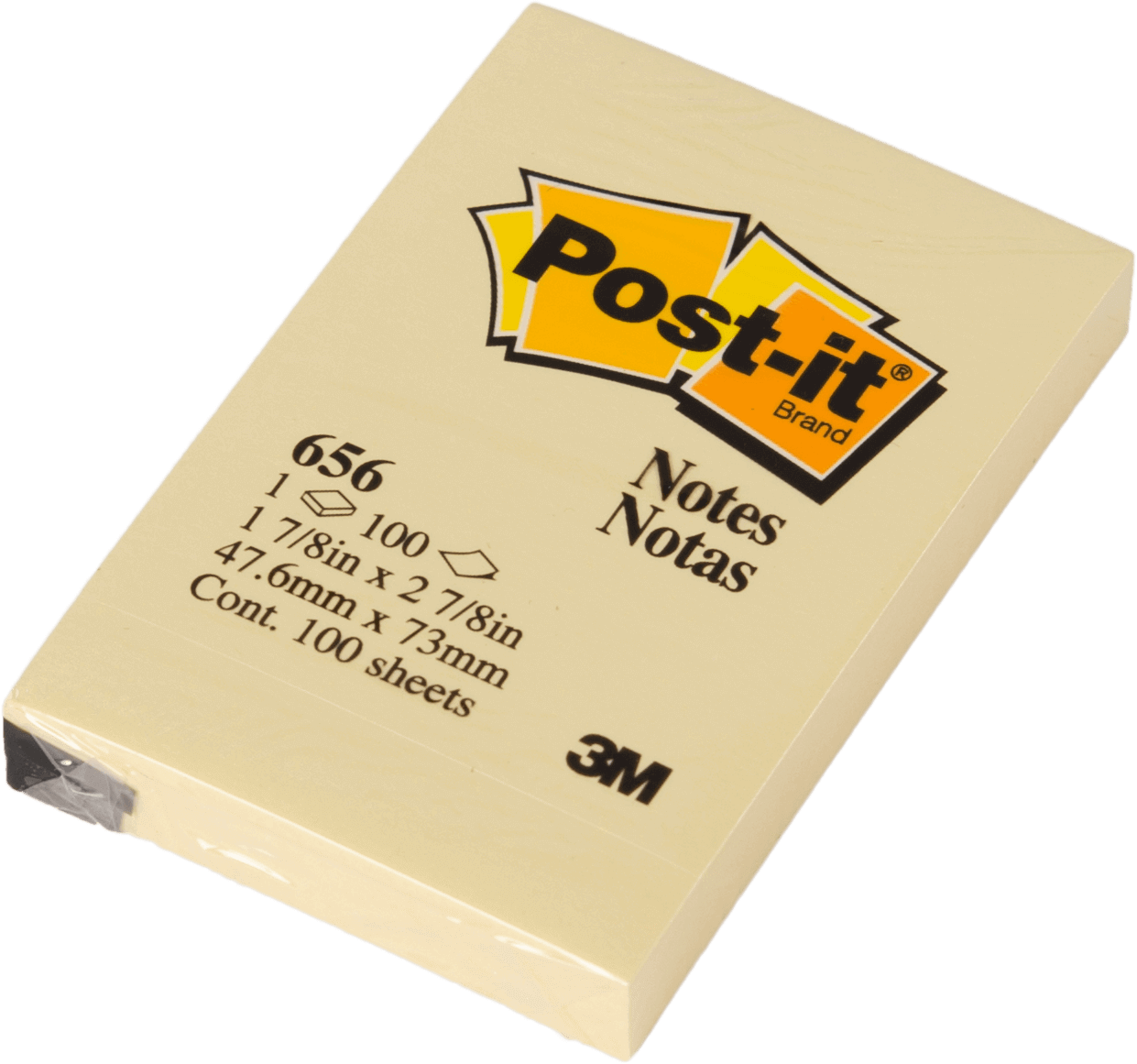 กระดาษโน๊ตกาวในตัว Post-it Notes 656 สีเหลือง 2 นิ้วx3 นิ้ว (1x100แผ่น)