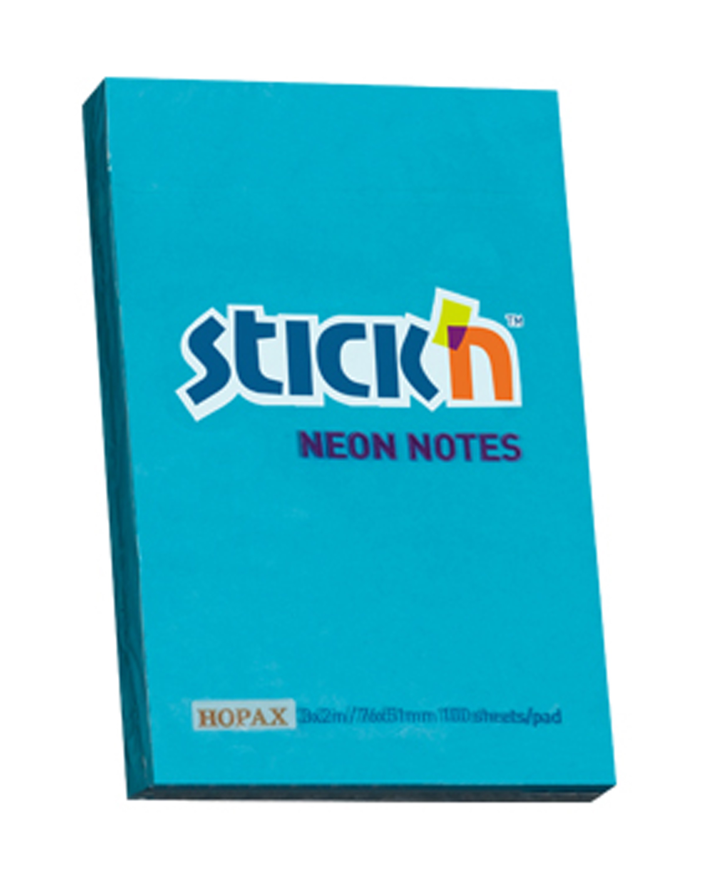 กระดาษโน๊ตกาวในตัว StickN 21207 สีฟ้าสะท้อนแสง 2x3 นิ้ว (1x100)