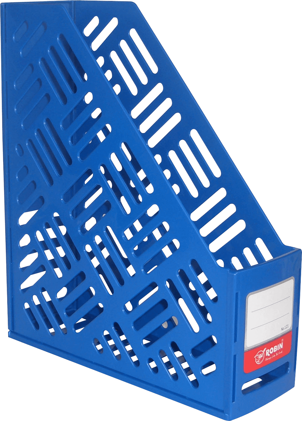 กล่องใส่เอกสารพลาสติก 1 ช่อง Robin 121 สีน้ำเงิน