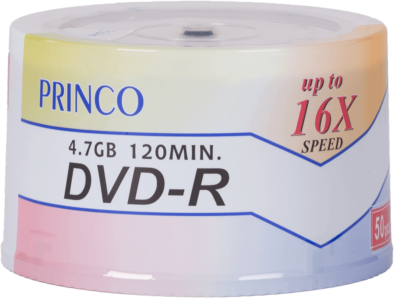 DVD-R ชนิดหลอด Printable PRINCO 16x 4.7GB/120MIN (1x50)