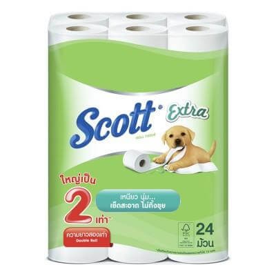 กระดาษชำระ Scott Extra Double Roll (1x24ม้วน)