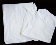 เศษผ้าไม่เย็บ สีขาว ขนาดA4(25กิโล)