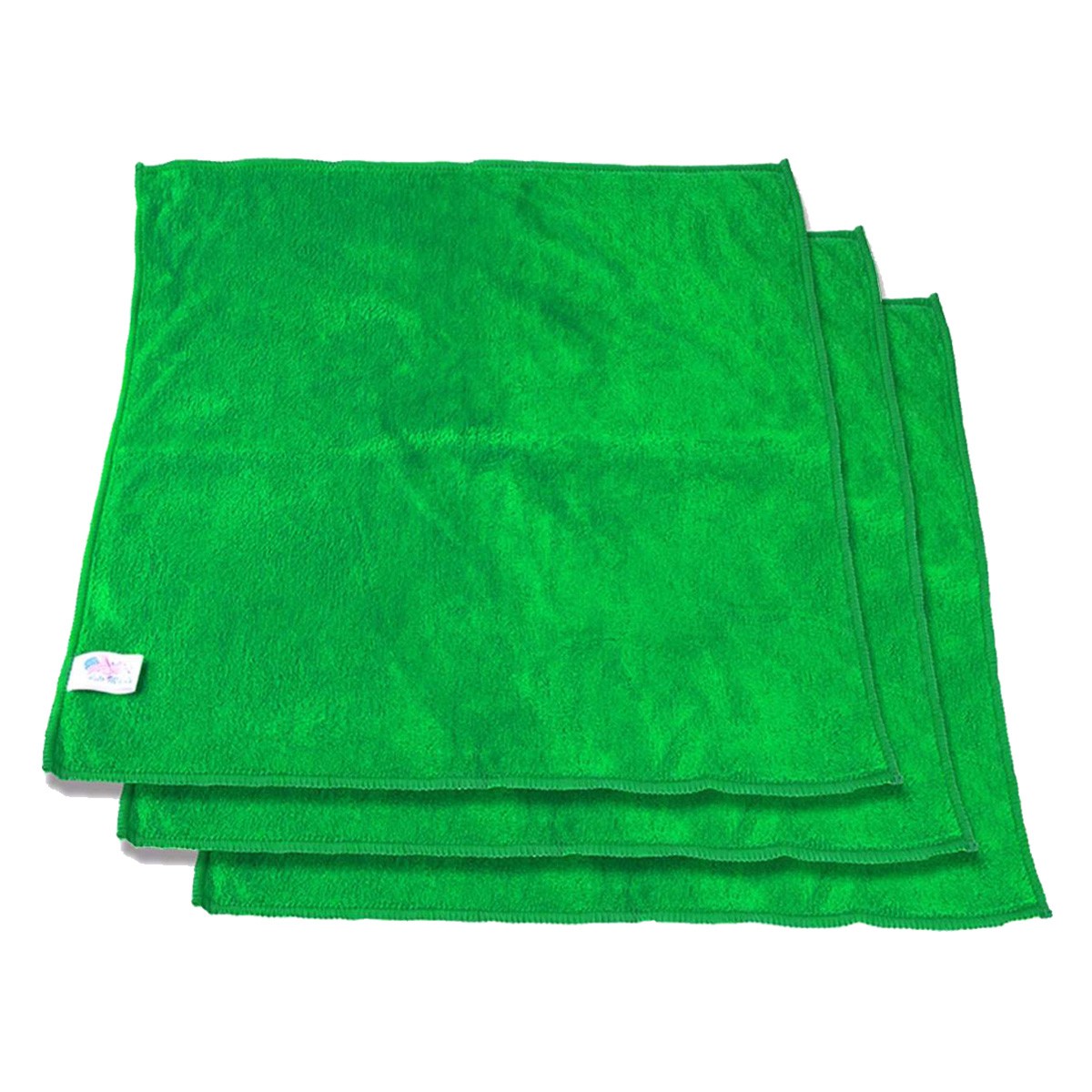 ผ้าไมโครไฟเบอร์ 40x40 นิ้ว สีเขียว (1x1ผืน)