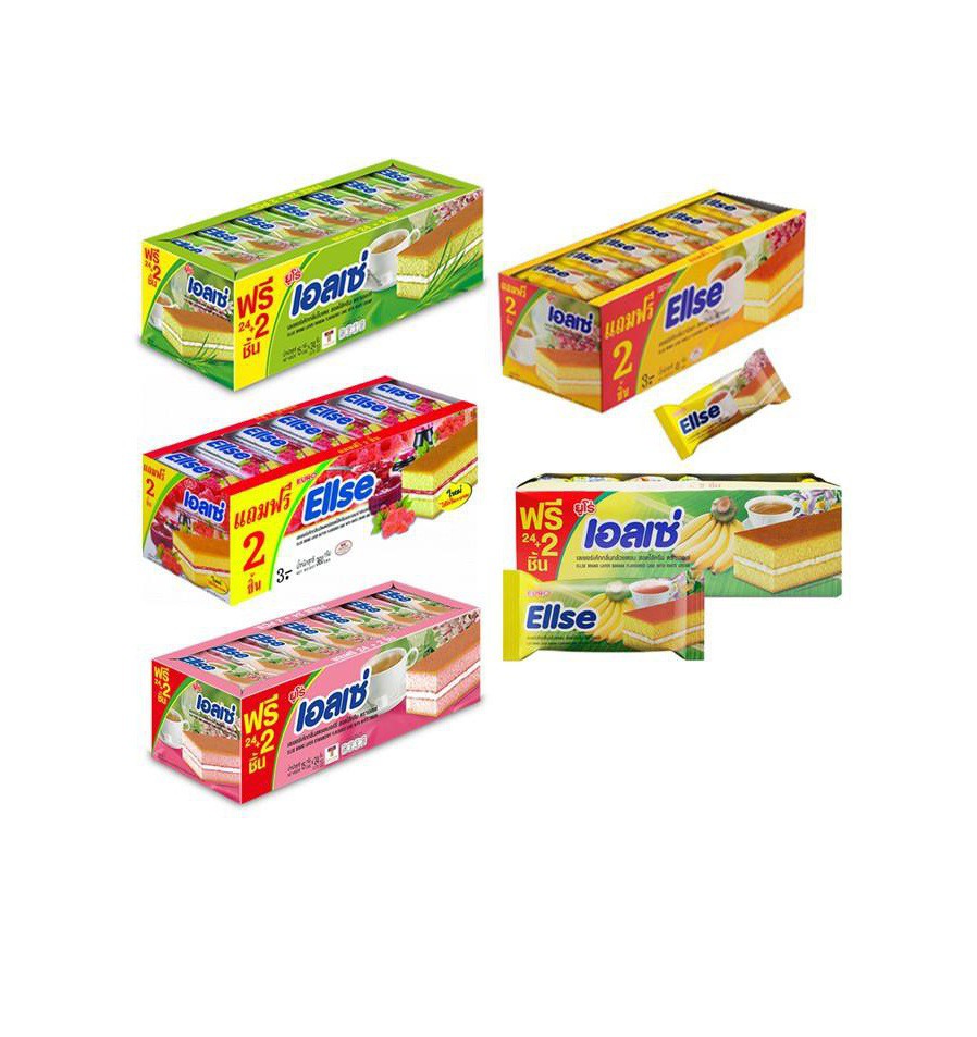 เอลเซ่ เลเยอร์เค้ก แพ็ค24 (คละรส)